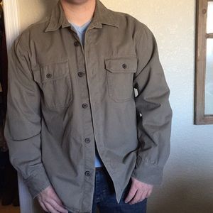 Tan warm men's jacket size medium